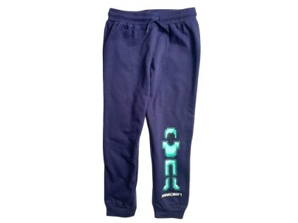 TEPLÁKY MINECRAFT F uk aw23 60476 - 161 a tm. modré (tepl. s.) (Velikost 8-9)