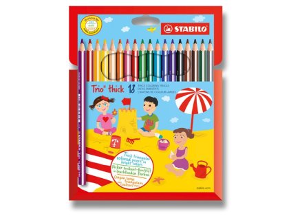 Patelky Stabilo TRIO, 18ks