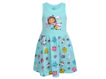 Dívčí šaty Gabby´s Dollhouse modré (Velikost 92)