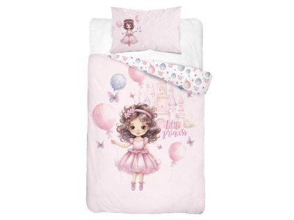 DETEXPOL Povlečení do postýlky Malá Princezna Bavlna, 100/135, 40/60 cm