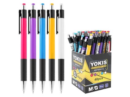 Pero kuličkové M&G Yokis 0,7 mm - modrá náplň