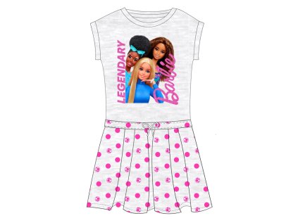 Dívčí šaty Barbie šedé (Velikost 104)