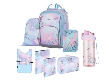Oxybag Školní sada set 8 dílný OXY GO Kolibřík batoh, penál a doplńky 0-23925/08