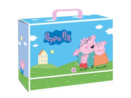 kartonovy kufrik s ruckou peppa pig astra xl 108024008