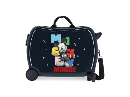detsky cestovny kufor na kolieskach odrazadlo mickey mouse party 34l 4479824