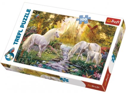 PUZZLE TAJNÁ ZAHRADA S JEDNOROŽCI 100 dílků