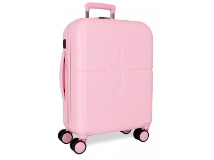 pepe jeans highlight light pink abs cestovny kufor 55x40x20cm 37l 768862c small exp