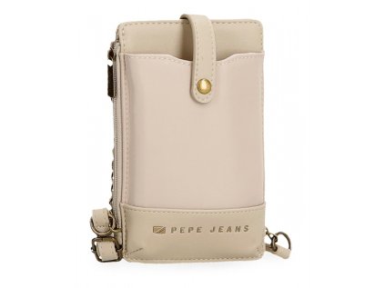 pepe jeans morgan beige kabelka na mobil penazenka 7925033