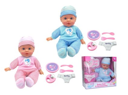 Miminko se zvuky a doplňky - 41cm