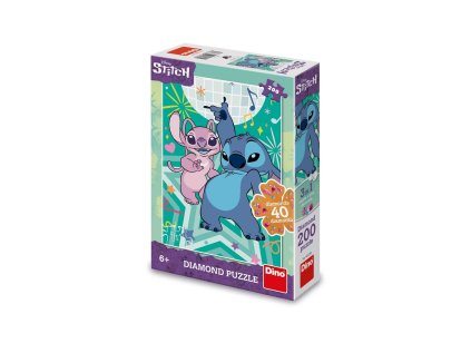 Dino Puzzle Stitch diamond 200 dílků