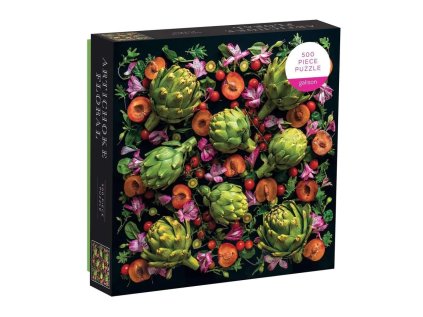 Galison Puzzle Artyčokové květy 500 dílků