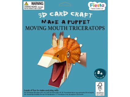 Fiesta Crafts Kreativní sada 3D loutka Triceratops