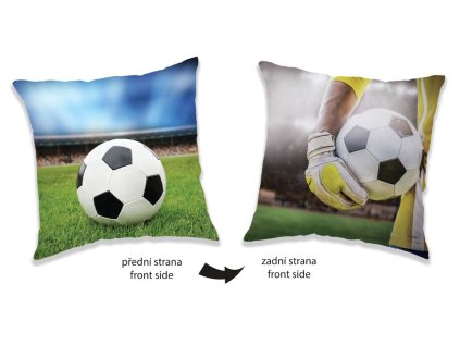 JERRY FABRICS Polštářek Fotbal Polyester, 40/40 cm
