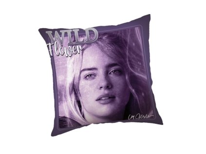JERRY FABRICS Polštářek Billie Eilish Polyester, 40/40 cm