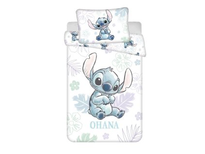 ST 109472 povleceni do postylky lilo and stitch ohana white baby