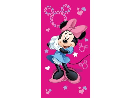 JERRY FABRICS Osuška Minnie Pink 05 Bavlna - Froté, 70/140 cm