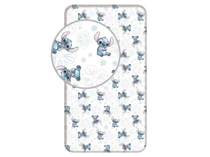 ST 259489 prosteradlo lilo and stitch ohana white