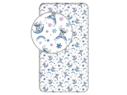 ST 259403 prosteradlo lilo and stitch rainbow