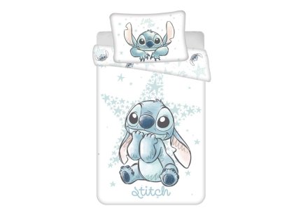 ST 109465 povleceni do postylky lilo and stitch white star baby