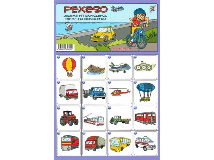 MP pexeso A4 Jedeme na dovolenou