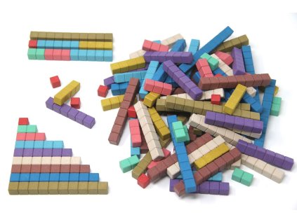 Wissner Počítací tyčinky Montessori 10 barev 100 ks