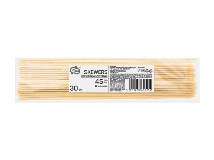 Špejle hrocené 30 cm Ø 3 mm 45 ks