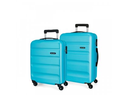 roll road flex azul claro sada abs cestovnych kufrov 55 65cm 584956a