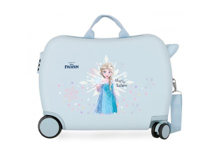 detsky cestovny kufor na kolieskach odrazadlo disney frozen magic ice azul 34l 2949821