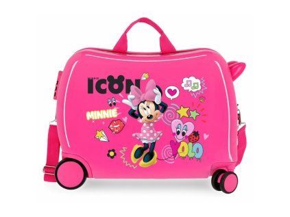 detsky cestovny kufor na kolieskach odrazadlo minnie mouse icon 34l 2569861