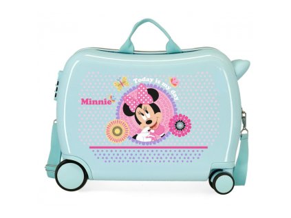 detsky cestovny kufor na kolieskach odrazadlo minnie mouse today is my day 34l 4999821