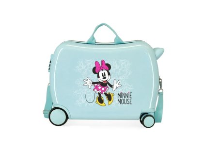 detsky cestovny kufor na kolieskach odrazadlo minnie mouse 34l 4689869