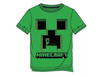 CHLAPECKÉ TRIČKO MINECRAFT zelené (Velikost 140)