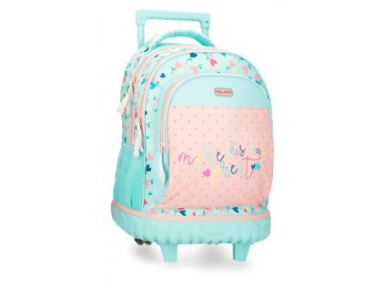 Školní batoh na kolečkách ROLL ROAD Queen of Hearts, 30L, 4852921