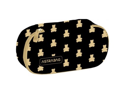 Jednokomorový penál / pouzdro AstraBAG GOLDEN TEDDY, AC6, 503024074