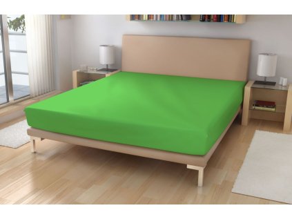 PP 01V20 prosteradlo jersey ostre zelena
