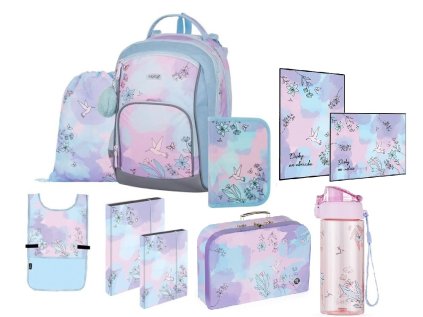 Oxybag Školní sada set 10 dílný OXY GO Kolibřík batoh, penál a doplńky 0-23925/010