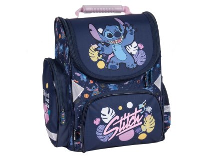 skolni batoh aktovka stitch modra