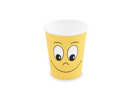 Papírový kelímek, Smiling face, 280 ml, `M`, průměr 80 mm