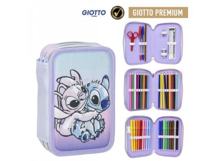 Třípatrový penál s náplní Lilo & Stitch