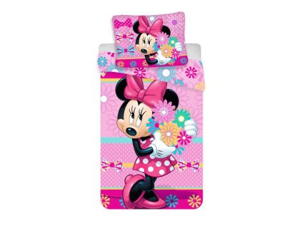 Jerry Fabrics Povlečení Minnie bows and flowers
