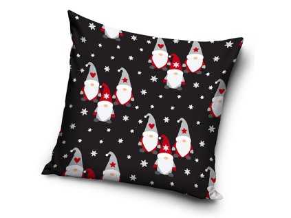 43363 dekoracni polstarek vanocni skritci a vlocky