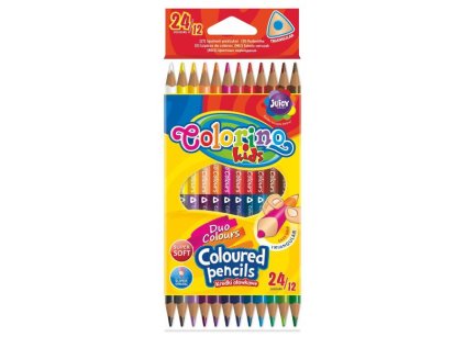 Colorino pastelky dvoubarevné trojhranné Trio 24 barev > varianta 03-12-24-duo