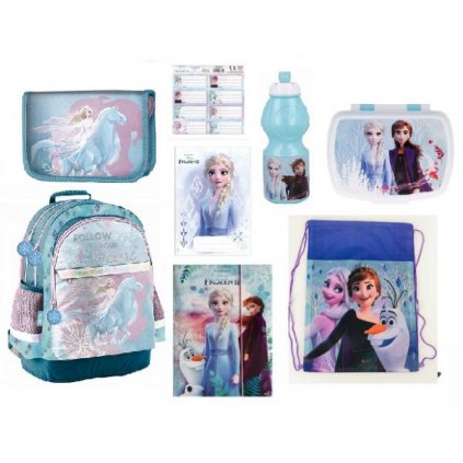 ZVÝHODNĚNÝ ŠKOLNÍ  sada SET DISNEY FROZEN II. 8 KS ŠKOLNÍ ERGONOMICKÝ BATOH Ledové království > varianta 5-529-0011-sada 02