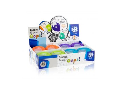 ergonomicka guma oops 2v1 na ceruzky aj pera mix farieb krabicka 403120003