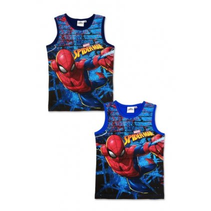 Tričko tílko Spiderman > varianta 01 - tm.modrá > 98