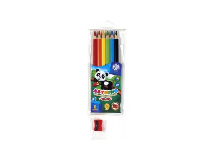 skolske ergonomicke trojhranne farbicky astrino jumbo 6ks struhadlo 312115003