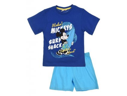 Komplet tričko a kraťasy Mickey Mouse > varianta 2141 modro - sv. modré