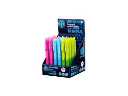 astrapen simple gulockove pero 1mm modre stojan mix farieb 201022012