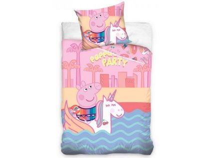 Dětské povlečení Peppa Pig a Jednorožec > varianta 02 - Peppa Pig a Jednorožec