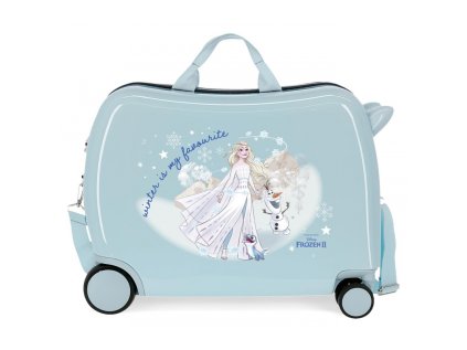 detsky cestovny kufor na kolieskach odrazadlo disney frozen winter 34l 2319821